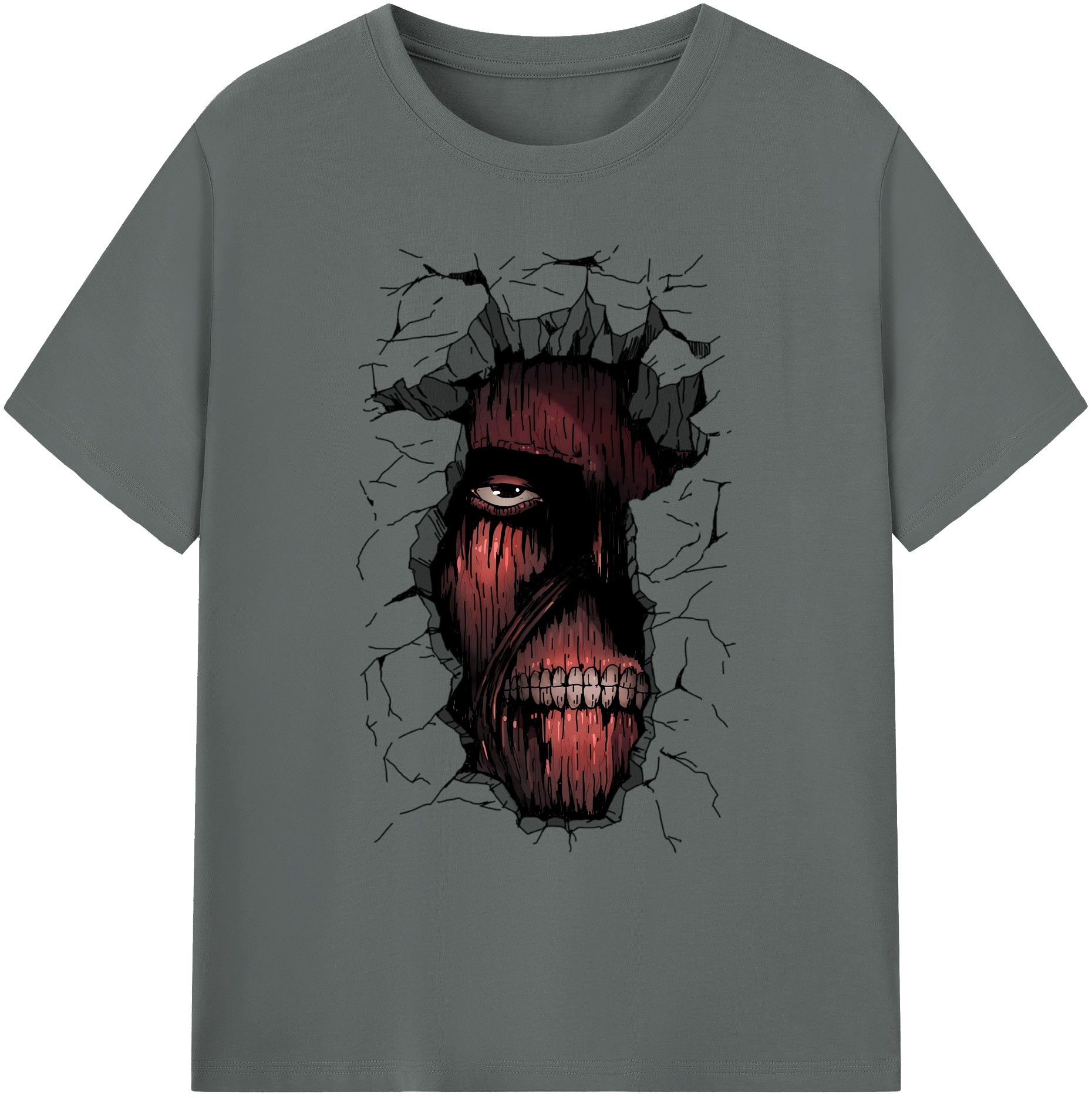 （画像用） 進撃の巨人 Attack on Titan 綿100％ メンズ半袖Tシャツ｜肌触りやわらか＆通気性
